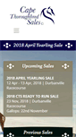 Mobile Screenshot of capethoroughbredsales.com